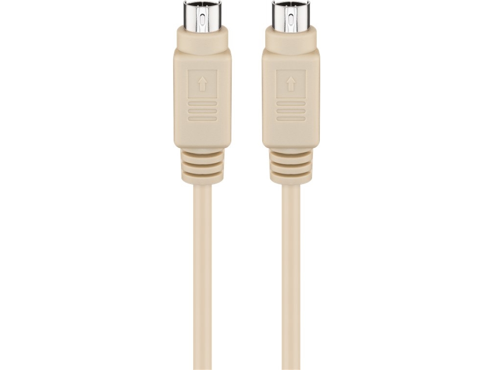 Goobay Ps/2 Tastatur-/Maus-Kabel, 5 M, 5 M, 6-P Mini-Din, 6-P Mini-Din, Männlich, Männlich, Beige