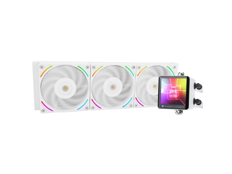 Thermalright Frozen Vision 360, All-in-one nestejäähdytin, 12 cm, 2150 RPM, valkoinen