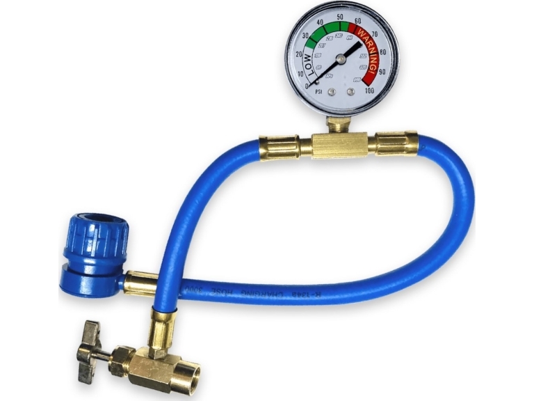 Spændingskabel med manometer til A/C