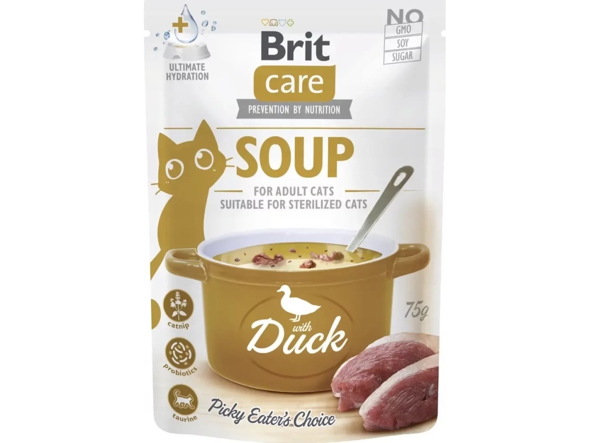 Brit Care Våtfoder för katter Anka Soppa 75g | Sällskapsdjur - Katt - Kattmat | GameStuff