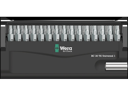 Wera 05057900001, 30 Stück, Torx Plus, 1/4", Tx10, Tx15, Tx20, Tx25, Tx30, Tx40, 266 G, Box