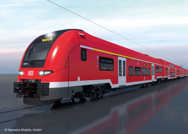 Märklin 38462, Togmodel, Formonterede, HO (1:87), Siemens Desiro HC, Ethvert køn, Rød