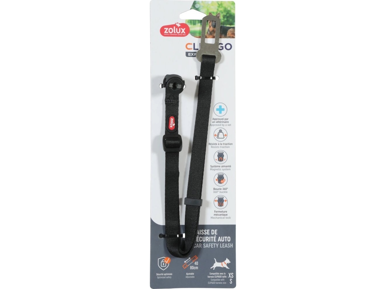 Zolux Bilsele Til Hund Clip&Go Xs/S