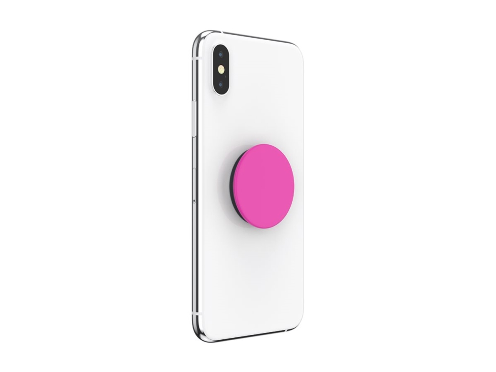 Produktfoto för PopSockets PopGrip Basic - Fingergrepp/vikbart ställ för mobiltelefon - magenta