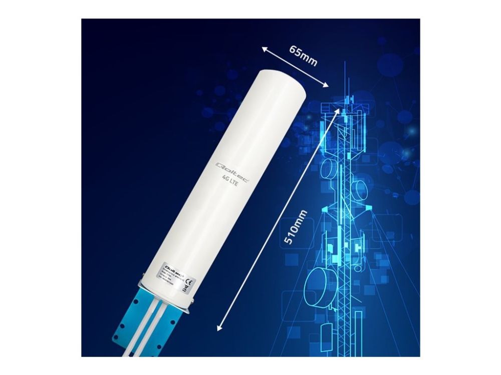 Qoltec - Antenn - cellulär - 12 dBi - rundstrålande - utomhus | TV, Ljud & Bild - TV & Hemmabio - TV Tillbehör | GameStuff