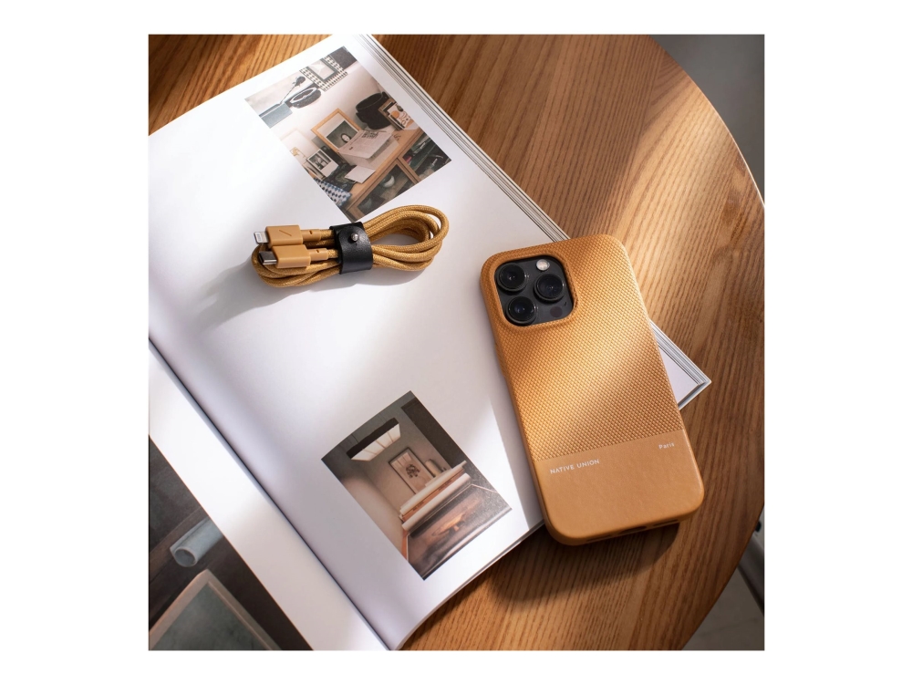 Native Union Belt Cable - Lightning-Kabel - 24 Pin Usb-C Han Til Lightning Han - 1,2 M - Kraft