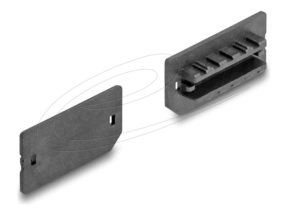 Delock - Støvdække - Til Usb Type-E Key A Eller Key B Hun - Sort (Pakke Med 10)