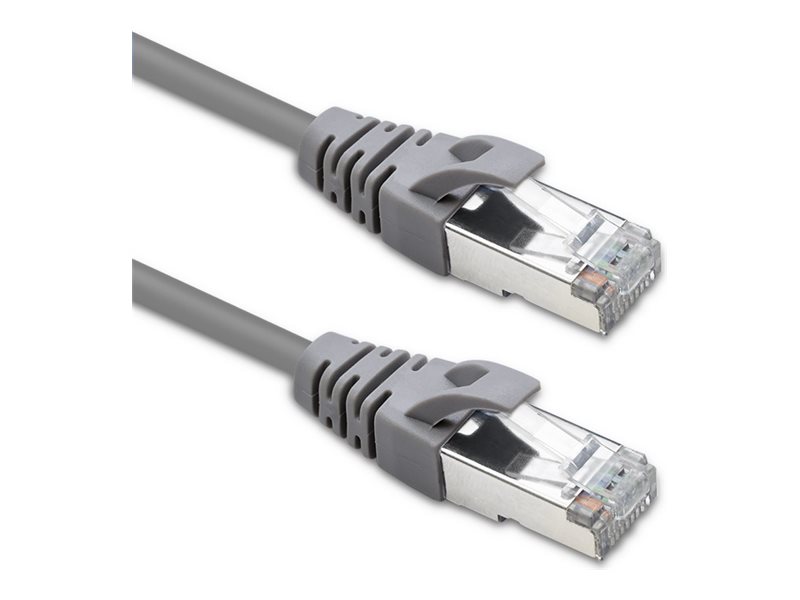 Qoltec - Patchkabel - Rj-45 (Stecker) Auf Rj-45 (Stecker) - 3 M - Ftp - Cat 5E - Knotenlos - Grau