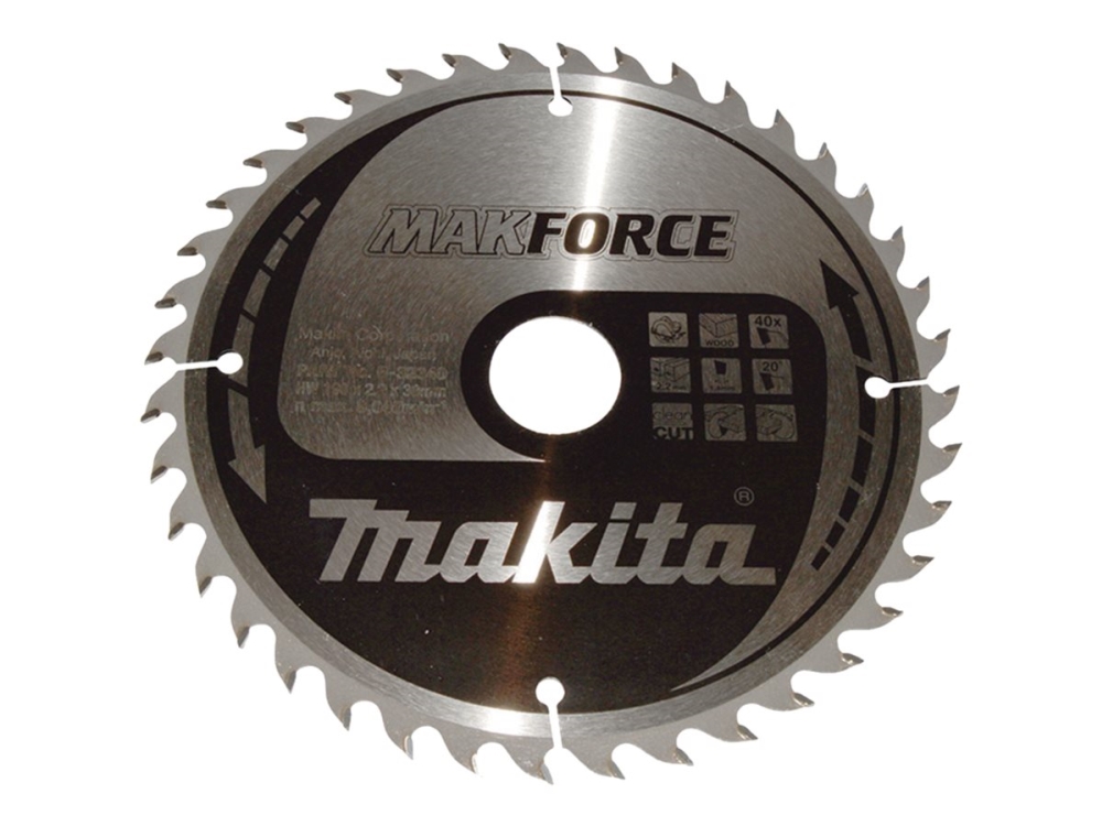 Makita MAKFORCE - Rundsavsklinge - for træ - 190 mm - 40 tænder