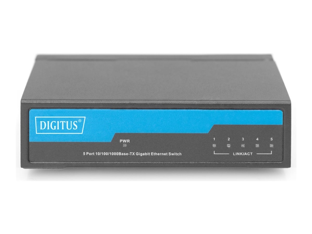 Digitus Dn-80202-1, Unverwaltet, Gigabit Ethernet (10/100/1000), Vollduplex