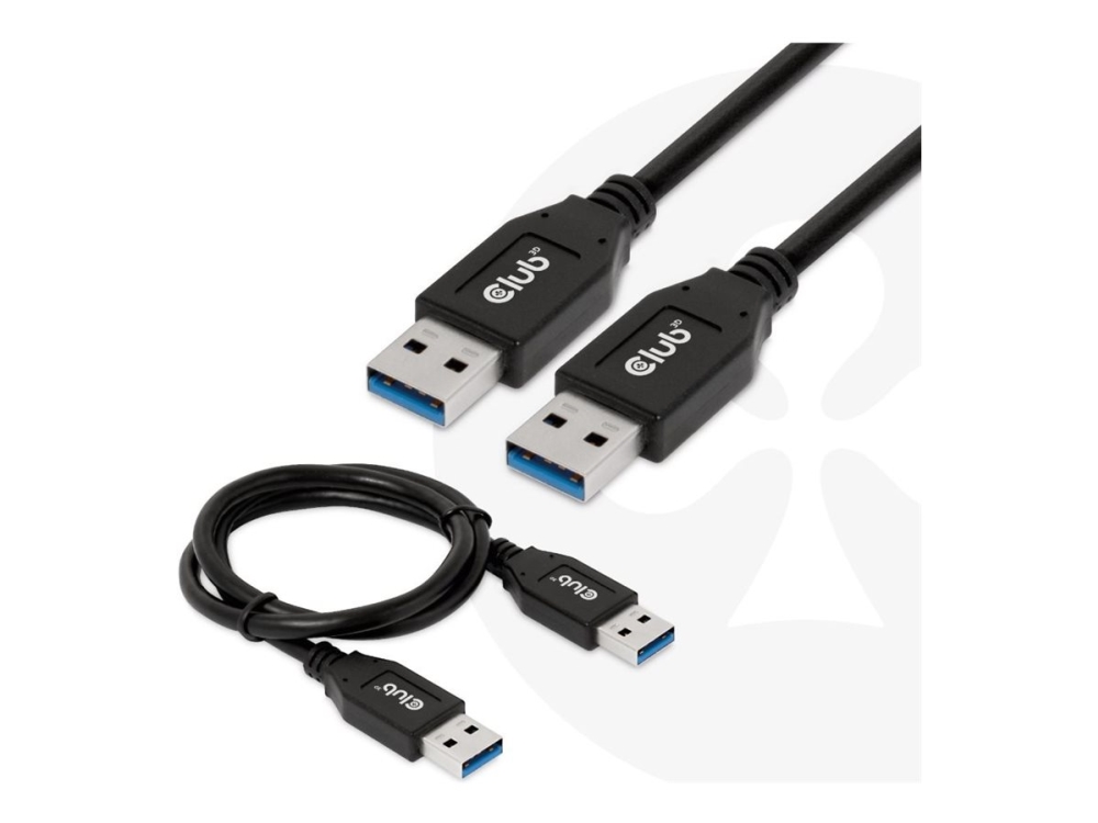 Club3d Usb Typ-A Gen2(10G) Kabel, 3A St/St 0.5M, 0,5 M, Usb A, Usb A, Usb 3.2 Gen 2 (3.1 Gen 2), 10 Gbit/S, Schwarz