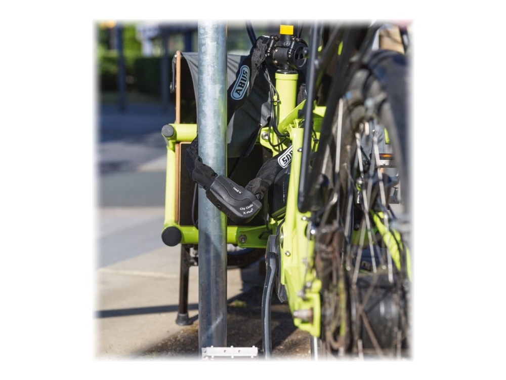 Abus Granit CityChain X-Plus 1060 - Kabellås - nyckel - svart | Cykling - Cykelutrustning - Lås för cyklar | GameStuff