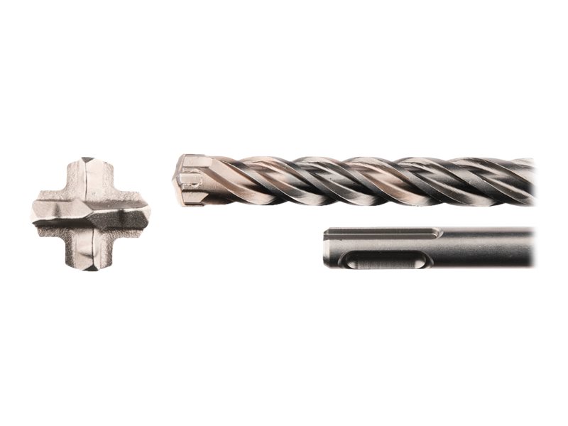 Makita Nemesis II - Borr - för armerad betong, concrete with steel reinforcement - slagborr - 14 mm - SDS-plus - längd: 265 mm | Elverktyg - Tillbehör - Sten & murverk borr | GameStuff