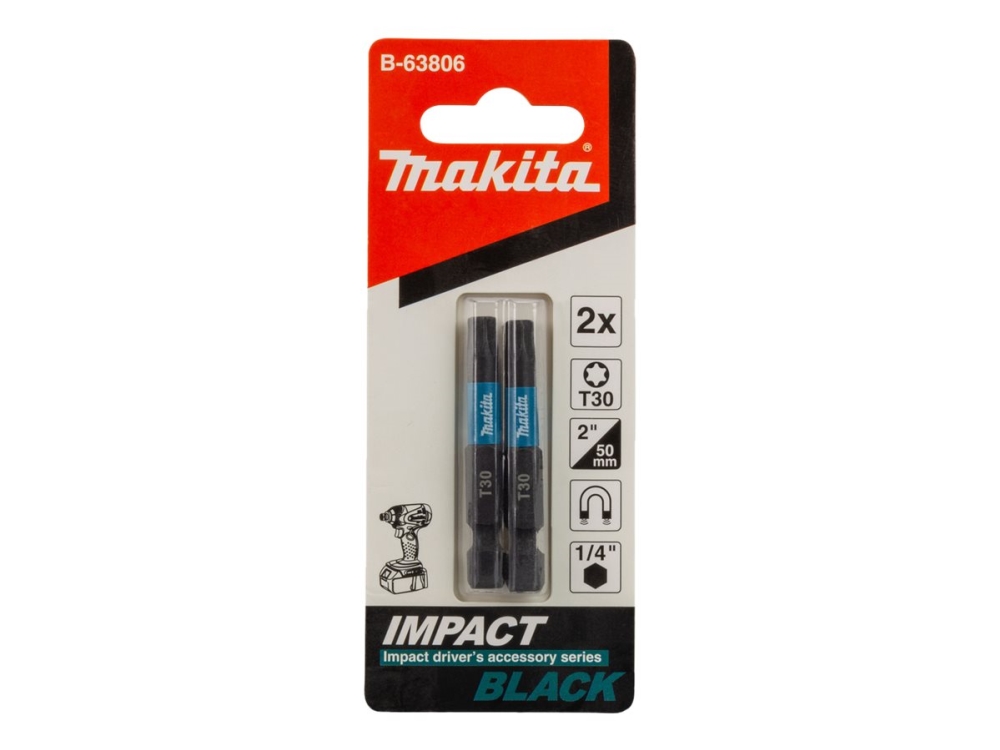 Makita B-63806, 2 Stück(E), Torx, T30, Stahl, 50 Mm