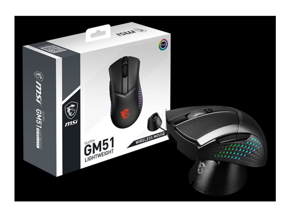 Msi Clutch Gm51 Mus Letvægt Højrehåndet Optisk Knapper Kablet Usb
