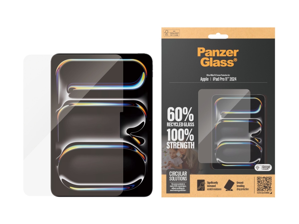PanzerGlass - Skærmbeskytter for tablet - ultrabred pasform - glas - for Apple 11-inch iPad Pro (M4)