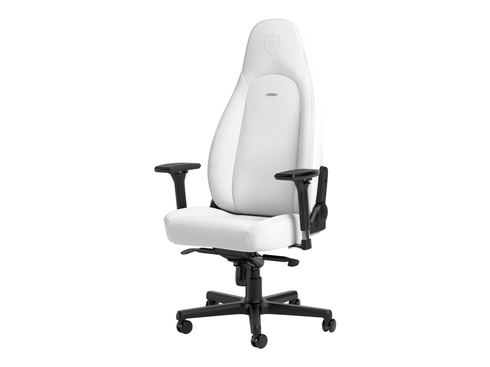 Noblechairs Nbl-Icn-Pu-Wed, Gepolsterter Sitz, Gepolsterte Rückenlehne, Weiß, Weiß, Kunstleder, Schaum, Kunstleder, Schaum