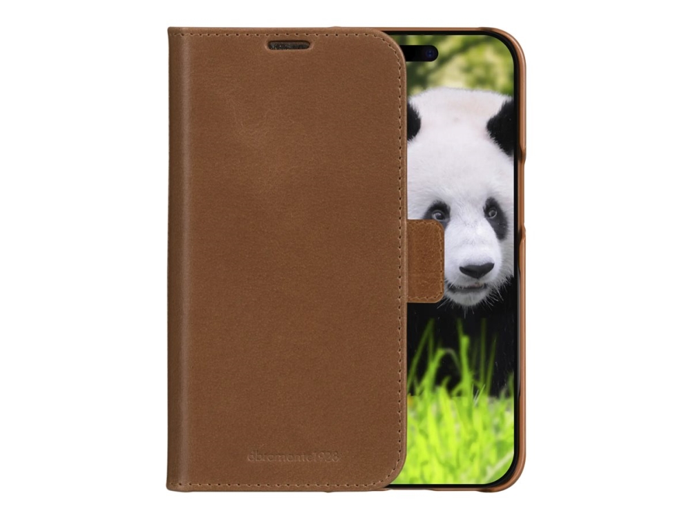 Dbramante1928 Lynge MagSafe iPhone 16e lommebokdeksel (tan)