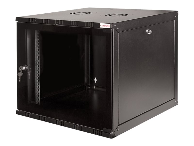 Logilink Canovate Soho - Kabinet - Vægmonterbar - Ral 9005, Sort - 12U - 19"