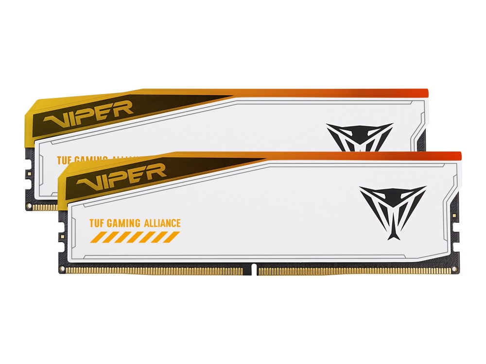 Patriot Viper Elite 5 RGB TUF Gaming Alliance - DDR5 - sæt - 32 GB: 2 x 16 GB - DIMM 288-PIN - 3000 MT/s / PC5-48000 - CL36 - 1.35 V - ikke bufferet - on-die ECC - hvid