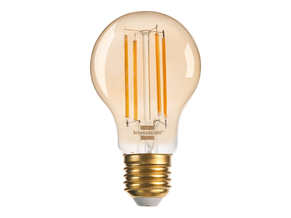 Brennenstuhl - Led-Filament-Lyspære - Form: Kugle - E27 - 4.9 W - Klasse F - Varmt Hvidt Lys - 2200 K
