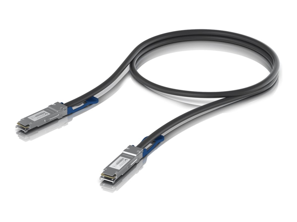 Ubiquiti 100gbase Kabel Til Direkte Påsætning Qsfp28 Han Til Qsfp28 Han 0.5 M 7 Mm