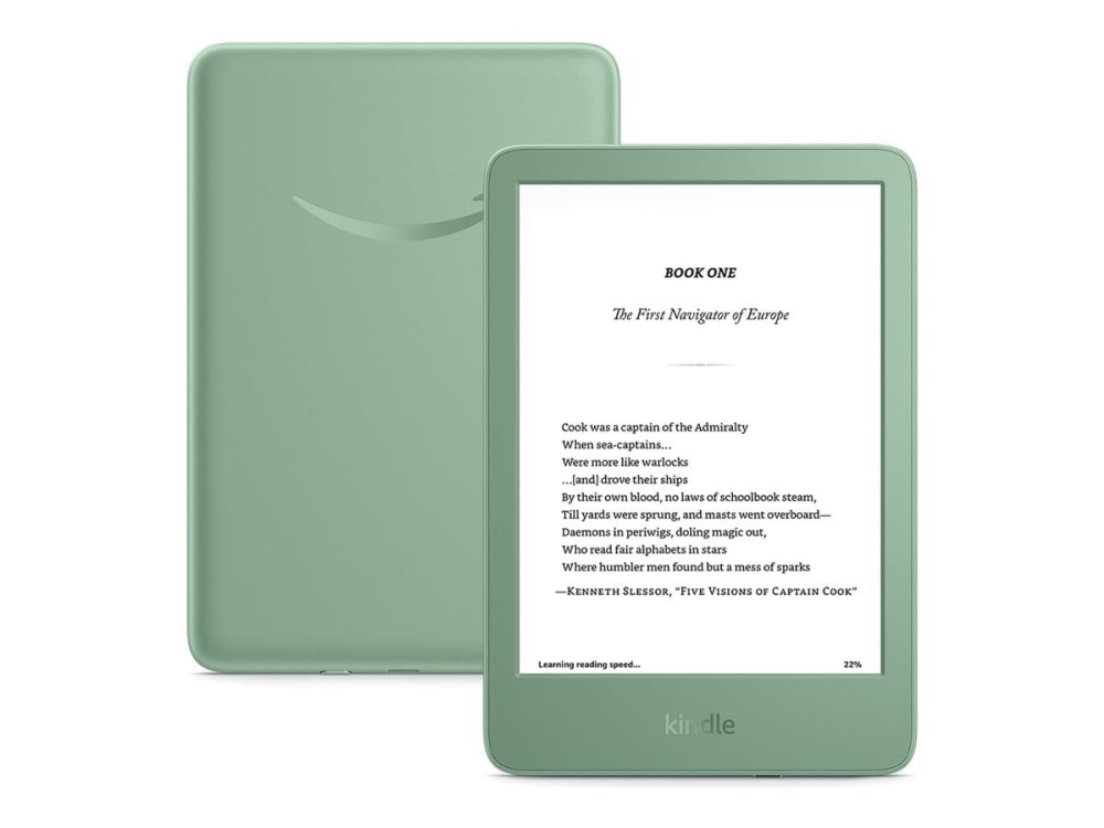 Amazon Kindle - 11:e generation - eBook-läsare - 16 GB - 6 monokrom - pekskärm - Bluetooth, Wi-Fi - matcha - annonser stöds på låsskärm | TV, Ljud & Bild - Bärbart ljud & Bild - Läsplattor | GameStuff