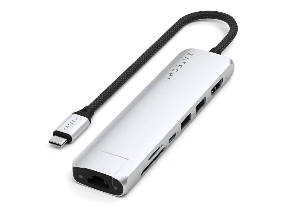 Satechi 7-in-1 - Dockingstation - USB-C / USB 3.2 Gen 2 x 2 - HDMI - 1GbE