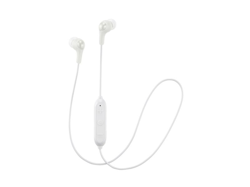 JVC HA-FX9BT - Gumy - øreproptelefoner med mik. - i øret - Bluetooth - trådløs - hvid