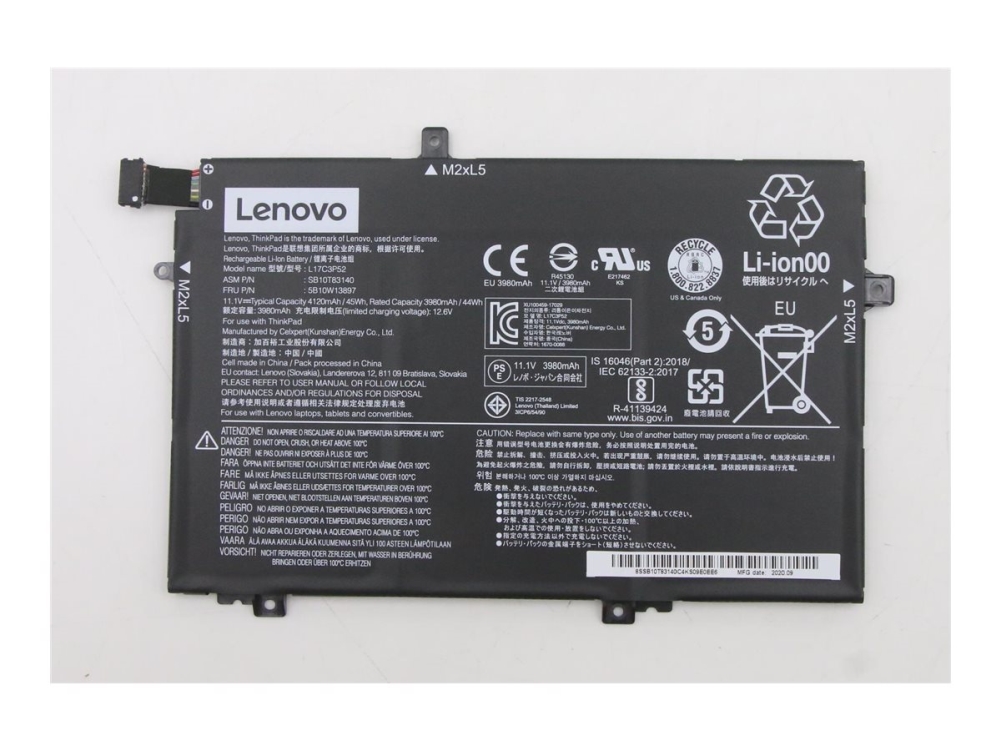 Lenovo 5B10w13897, Akku, Lenovo, L14 Gen 2 Type 20X1 20X2 Laptops (Thinkpad)