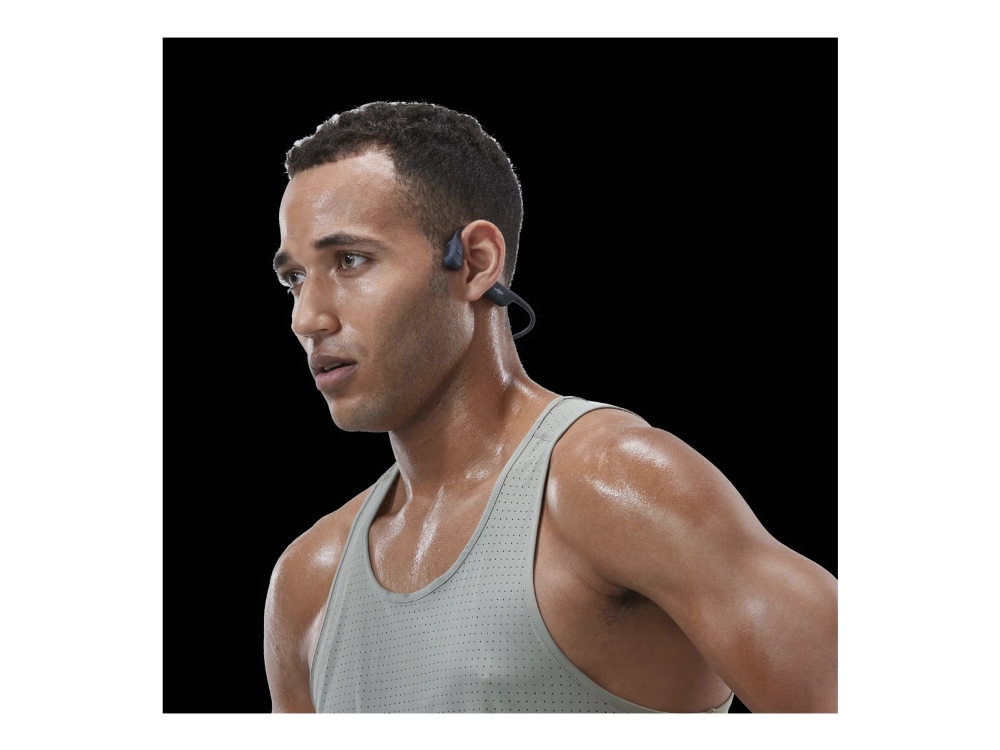 Aftershokz Openrun Pro Mini - Hovedtelefoner Med Mik. - Åbent Øre - Bag Nakken-Montering - Bluetooth - Trådløs - Sort