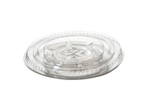 Plastlåg Verive Flad Ø95xh5mm Med Kryds Til Sugerør Rpet Klar,16 Ps X 50 Stk X 1 Stk/Krt