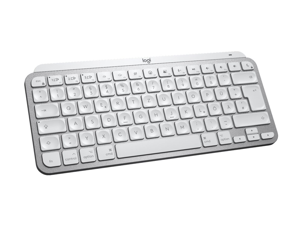 Logitech Master Series MX Keys Mini for Mac - Tangentbord - compact - bakgrundsbelyst - trådlös - Bluetooth LE - QWERTY - USA, internationellt - rymdgrå | Datortillbehör - Möss & Tangentbord - Tangentbord | GameStuff