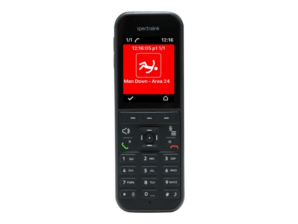 SpectraLink S37 - Trådlös förlängningshandenhet med nummerpresentation - IP-DECT | Tele & GPS - Tillbehör fasta telefoner - Headset / Handsfree | GameStuff