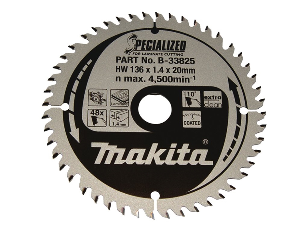 Makita Specialized - Rundsavsklinge - for laminer - 136 mm - 48 tænder