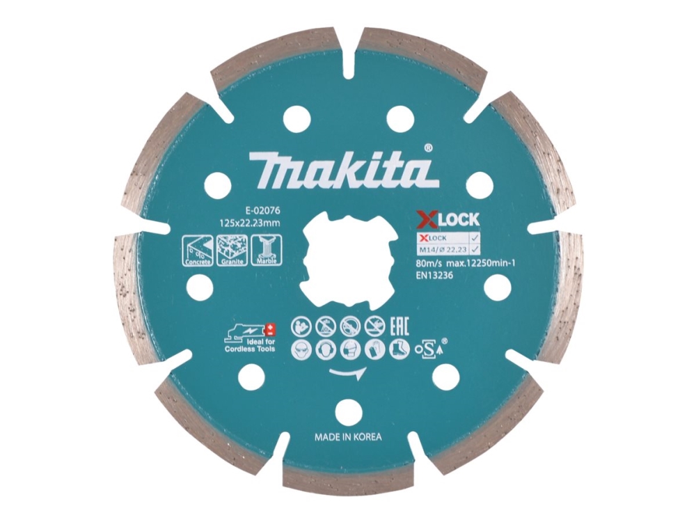 Makita - Diamantskæreskive - for beton, marmor, granit - 125 mm - for Makita GA041GM201  XGT GA041GZ