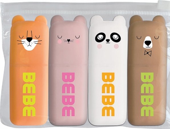 Interdruk Mini Textmarker 4 Farben Bb Friends