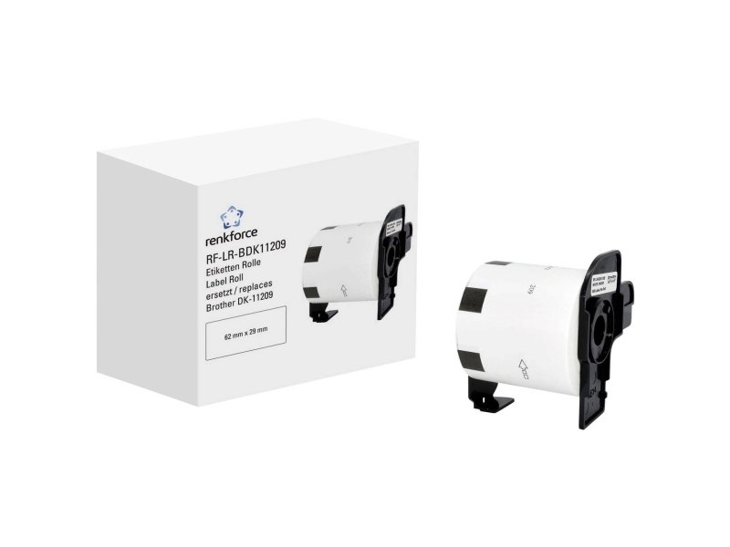 Renkforce RF-6027500, Vit, Självhäftande skrivaretikett, Kontinuerlig etikett, Rulle, papper, direkt termal | Papper & Emballage - Taggar - Streckkodsetiketter | GameStuff