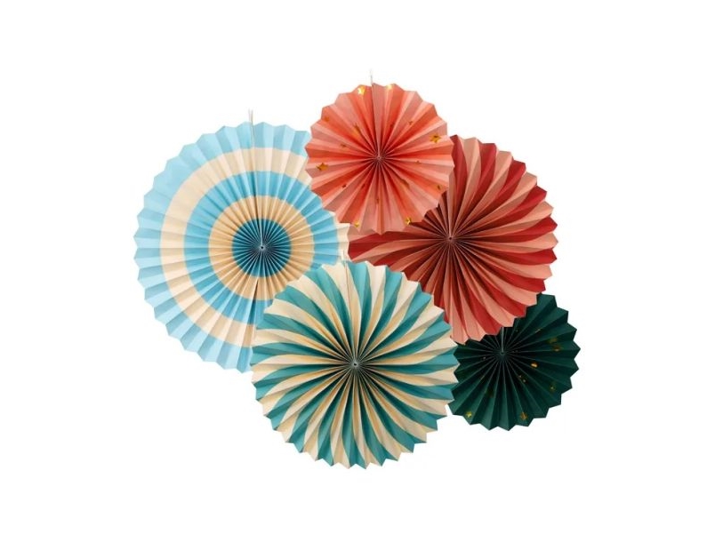 Dekorative Rosetter Circus 26-43Cm 5Stk
