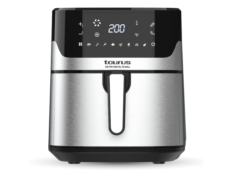 Taurus Air Fry Digital 7S Wall, Varmluftsfritös, 6,5 l, 1,3 kg, 80 ° C, 200 ° C, 60 min | Köksapparater - Köksmaskiner - Fritös | GameStuff