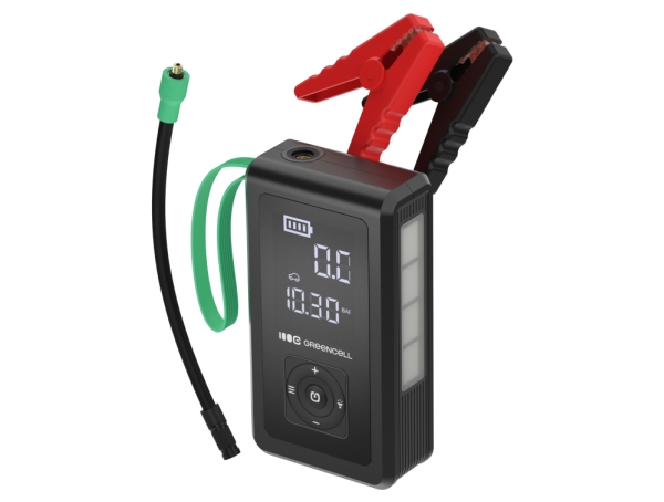 Greencell Powerboost Air / Starter / Powerbank Für Auto Mit Kompressor 8000Mah 1000A Startgerät