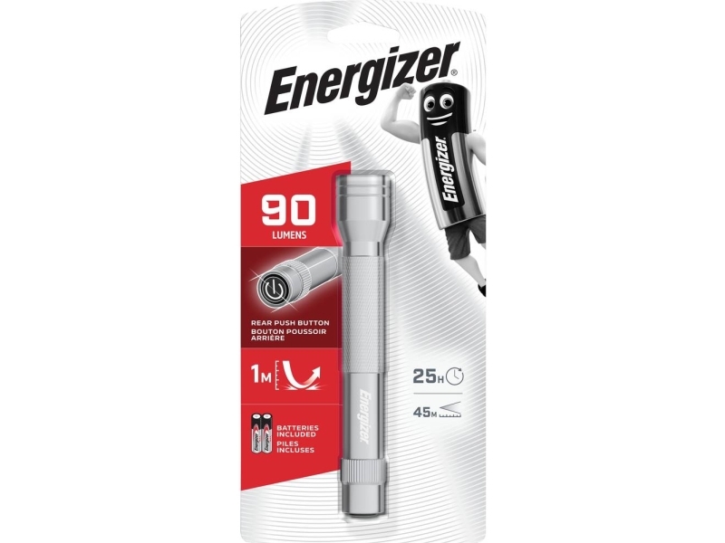 Energizer - Taschenlampe - Led - Weißes Licht - Silber