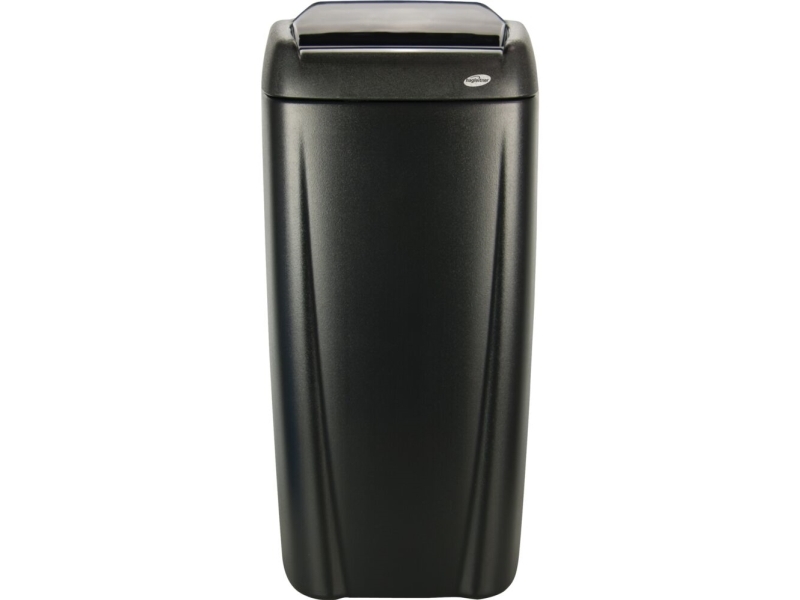 Affaldsspand, Hagleitner, sort, plast, 1-rums, 45 l, vacuum, forberedt til vægmontering