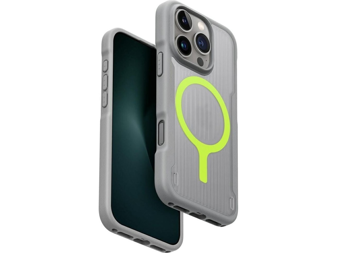Case Uniq Combat Active For Iphone 16 Pro Magclick Charging Gray