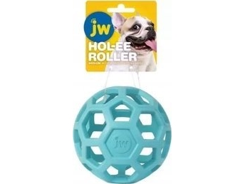 JW Pet JW PIŁKA HOL-EE ROLLER MEDIUM BLUE 11,5cm /12