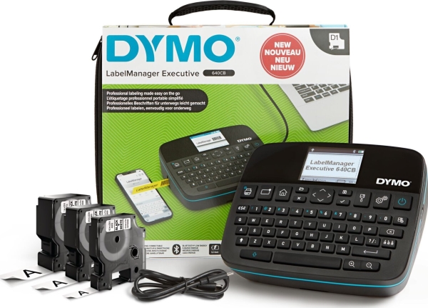 DYMO LabelManager 640CB 6/9/12/19/24mm D1-Bänder QWZ Value P | Skrivare - Andra kontorsmaskiner - Labelskrivare | GameStuff