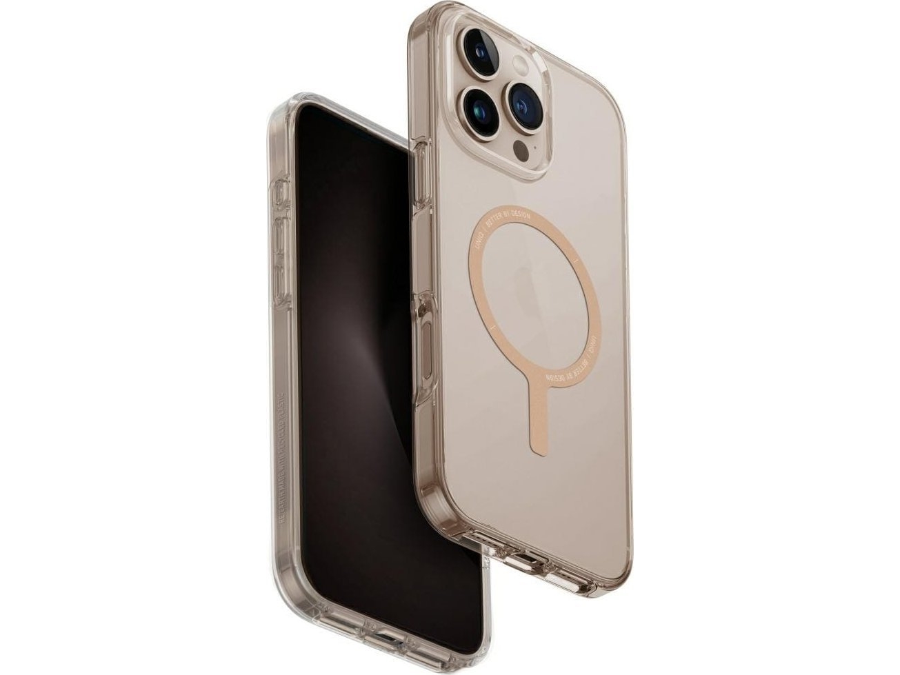 Uniq Clario Hülle Für Iphone 16 Pro Max Magclick Charging Transparent/Gold