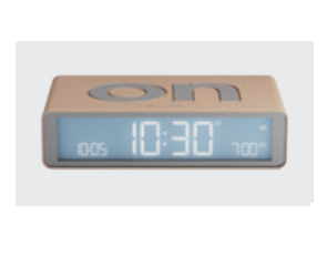 LEXON Flip Classic, Digital väckarklocka, Rektangel, Guld, Akrylnitrilbutadienstyren (ABS), LCD, Batteri | Huset - Säkerhet & Larm - Klockor och väckarklockor | GameStuff