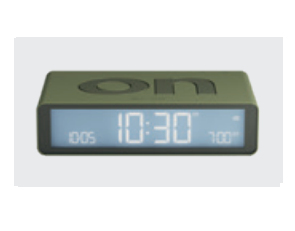 LEXON Flip Classic, Digital väckarklocka, Rektangel, Khaki, Akrylnitrilbutadienstyren (ABS), LCD, Batteri | Huset - Säkerhet & Larm - Klockor och väckarklockor | GameStuff