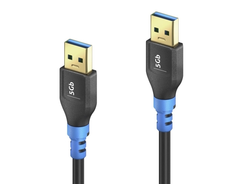 Purelink Fi-U310-005, 0,5 M, Usb A, Usb A, Usb 3.2 Gen 1 (3.1 Gen 1), 5 Gbit/S, Schwarz, Blau